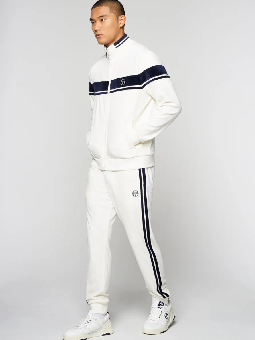 Damarindo Velour Track Jacket- Gardenia