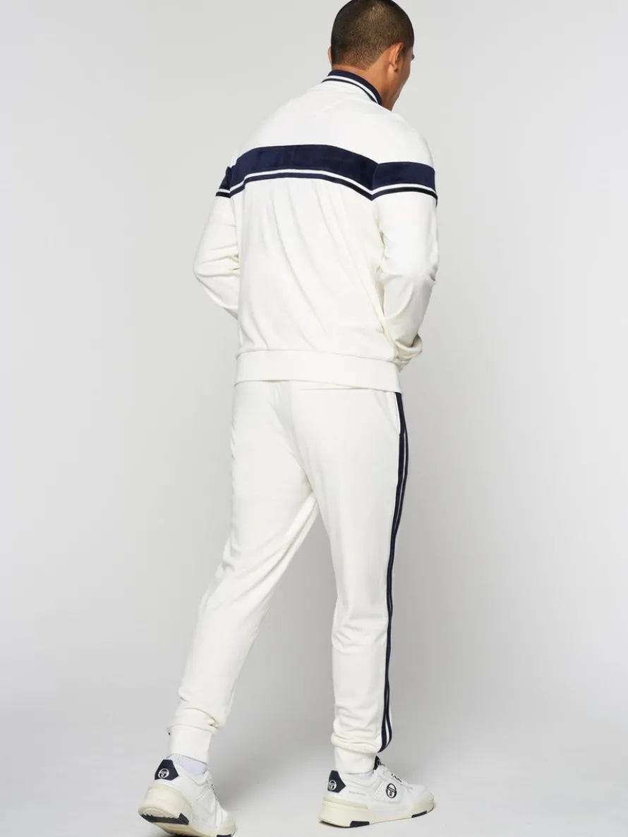 Damarindo Velour Track Jacket- Gardenia