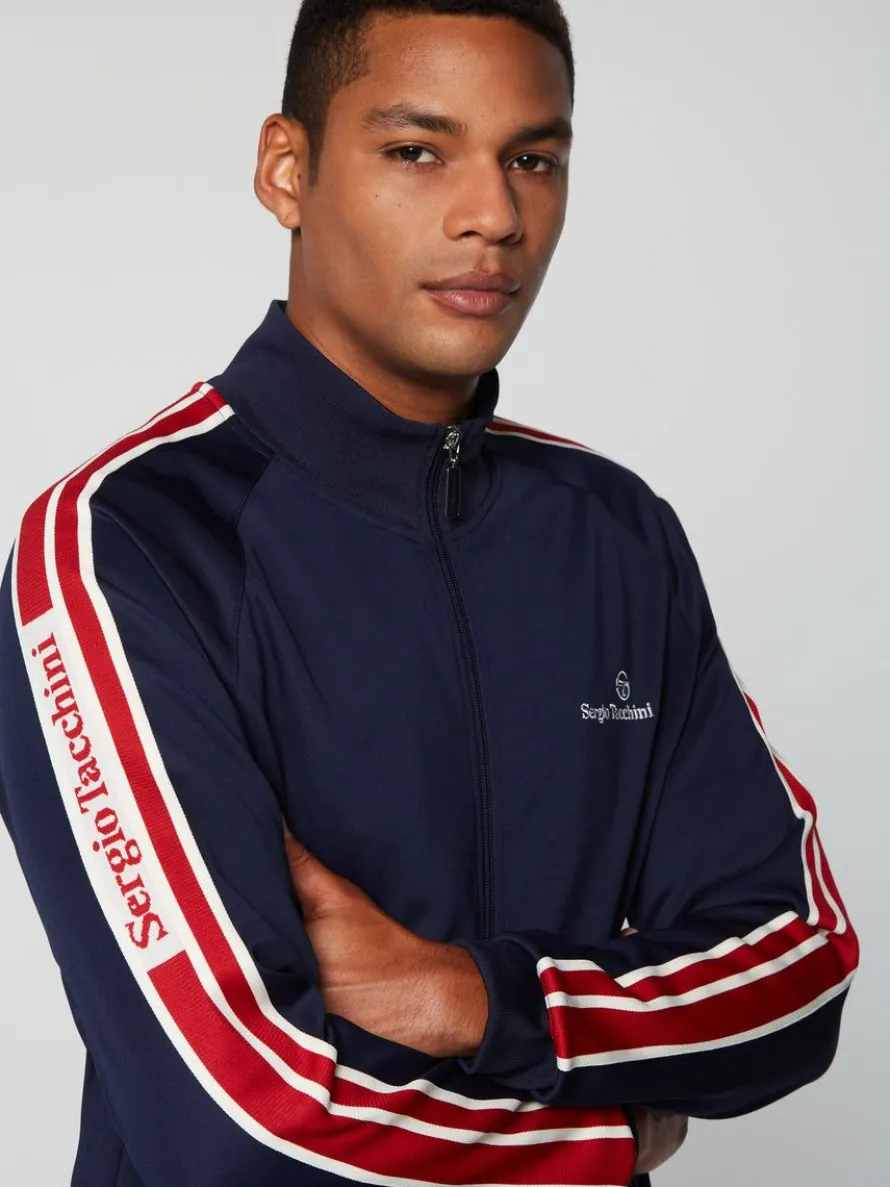 Gromo Tape Track Jacket- Maritime Blue