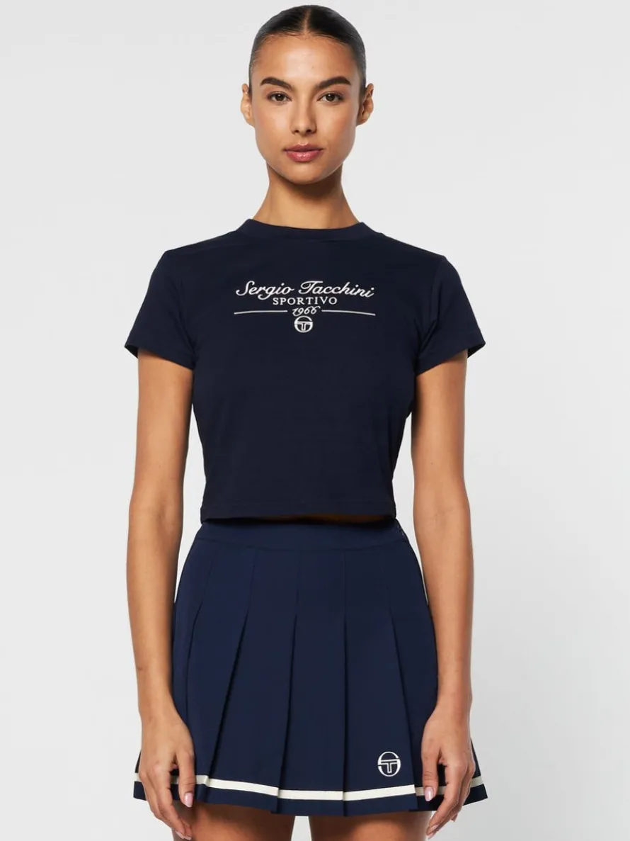 Nicola Graphic T-Shirt- Maritime Blue