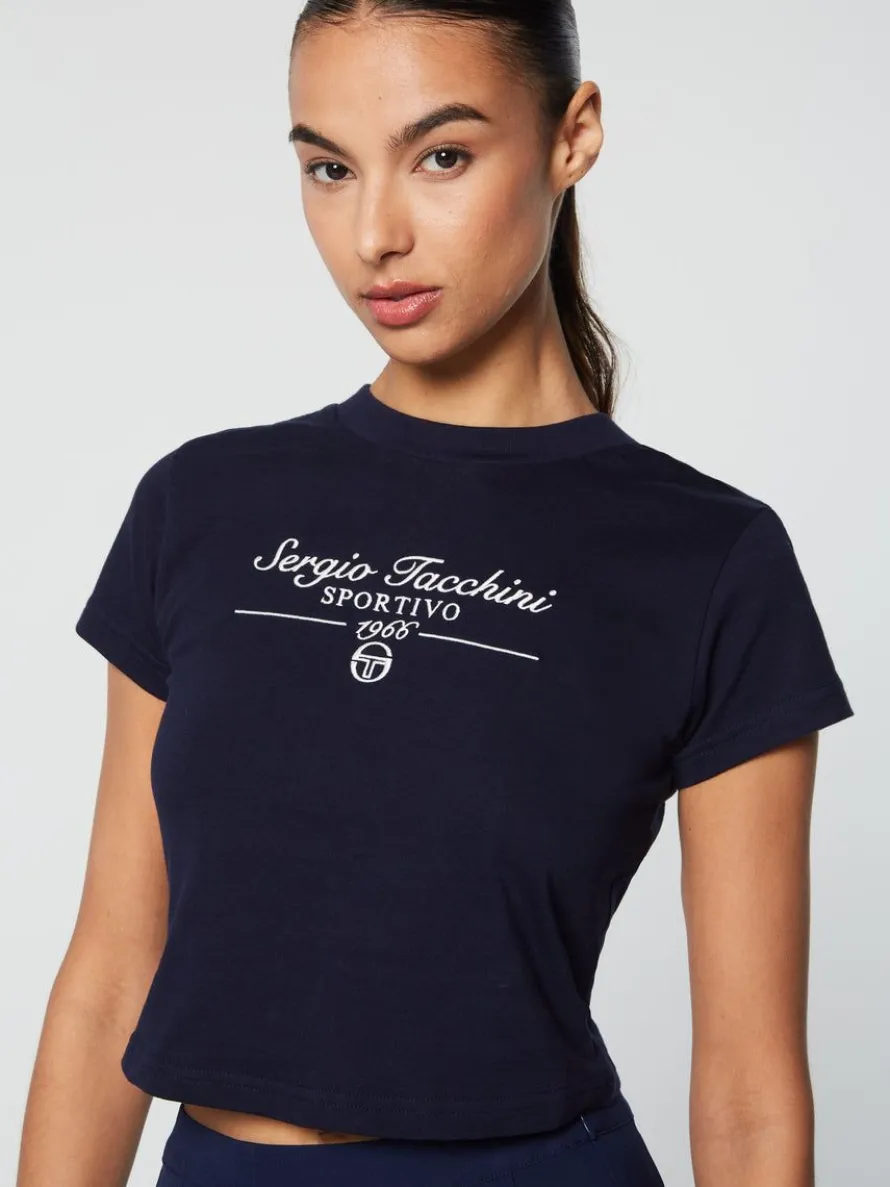 Nicola Graphic T-Shirt- Maritime Blue