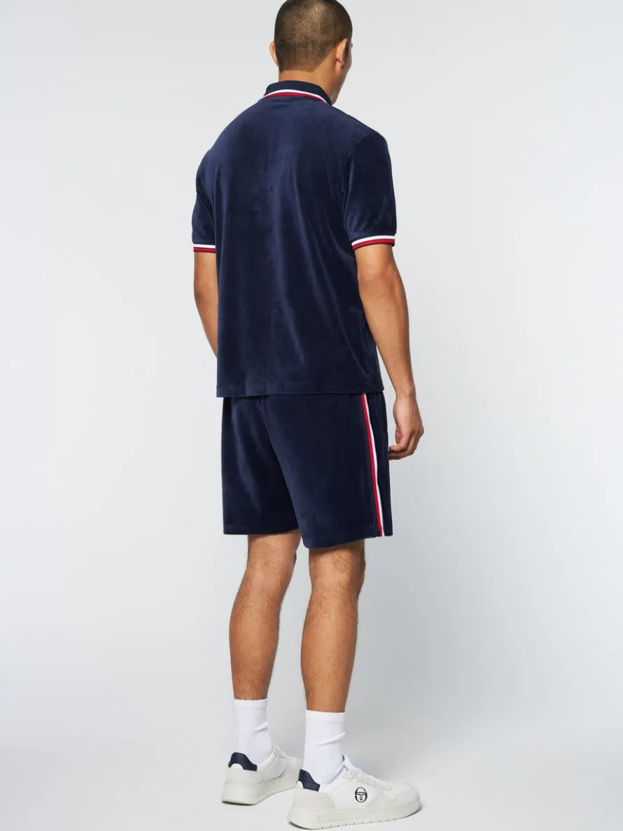 Primo Velour Polo- Maritime Blue