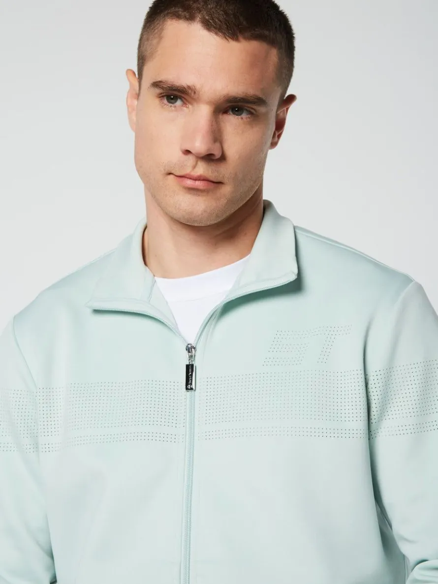 Perforata Track Jacket- Surf Spray